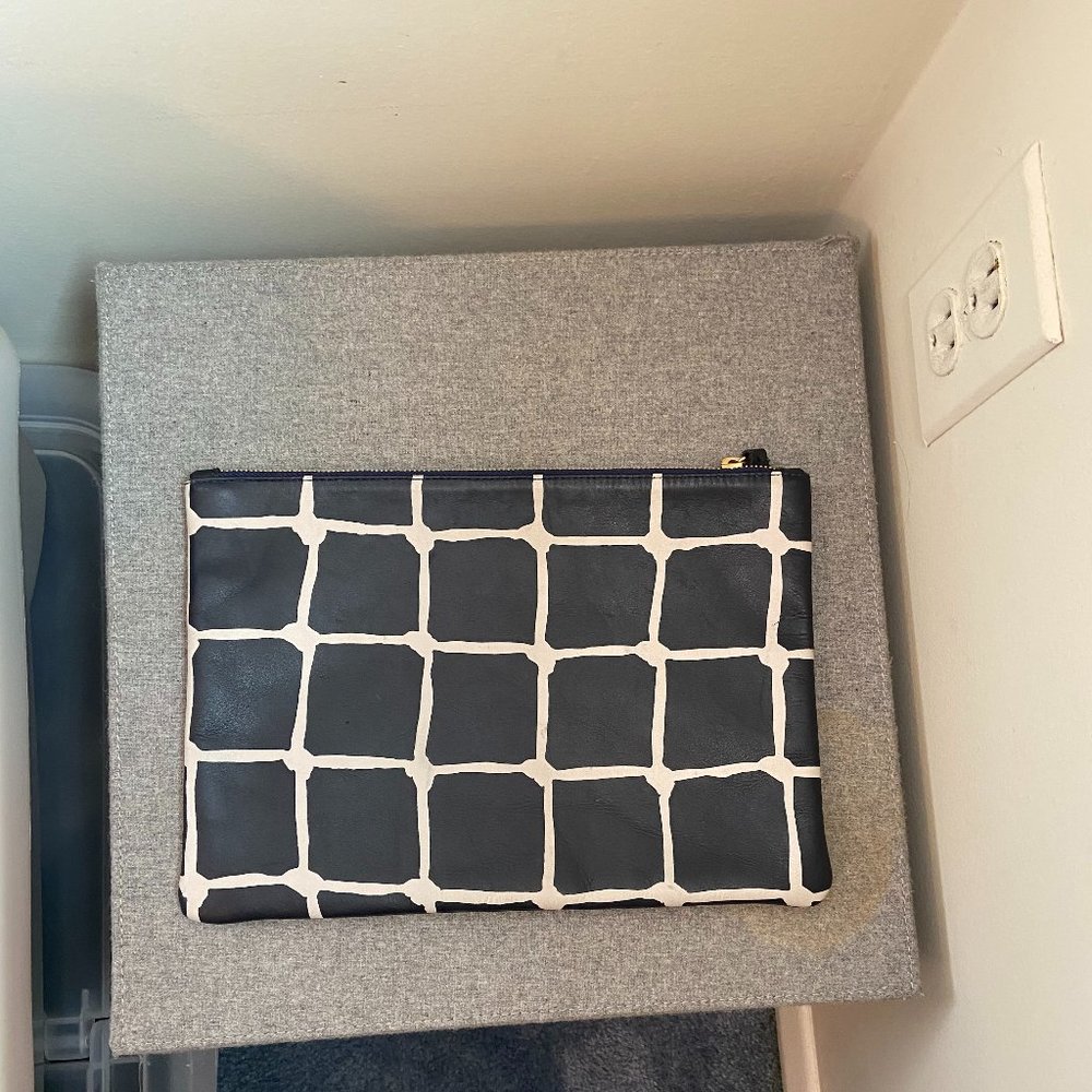 Clare V. Fence Print Clutch